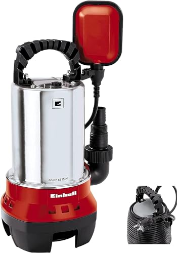 Einhell GC-DP 6315 N Schmutzwasserpumpe (630W, Ø15 mm Fremdkörper, 17.000 L/h Förderleistung, Schwimmerschalter, Tragegriff, integr. Kabelaufwicklung) im Sale